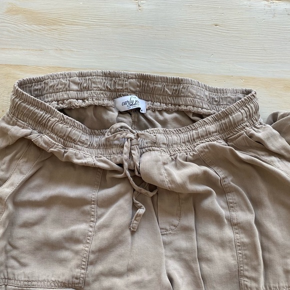 Carly Jean Khaki Joggers - Picture 3 of 4